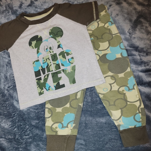 Mickey PJ set with Pants and Shorts - Picture 1 of 5